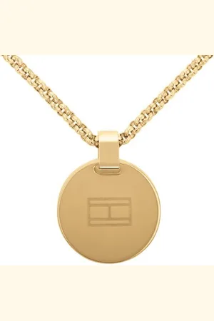 Tommy Hilfiger Kette mit Anhänger Schmuck Edelstahl Halsschmuck Erbskette, mit Sodalith, Onyx oder Perlmutt