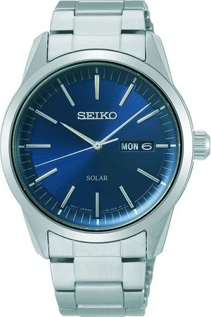 Seiko Solaruhr SNE525P1, Armbanduhr, Herrenuhr, Datum, Saphirglas, Edelstahlarmband