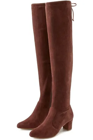 Lascana Overkneestiefel Slouchy Boots,Langschaft Stiefel,Schlupf-Boot, weiches Stretchmaterial