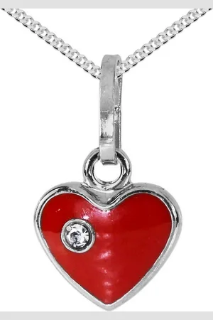 Ostsee-Schmuck Kette mit Anhänger - kleines Herz - Silber 925/000 - Glas (2-tlg) - Verkäufer: