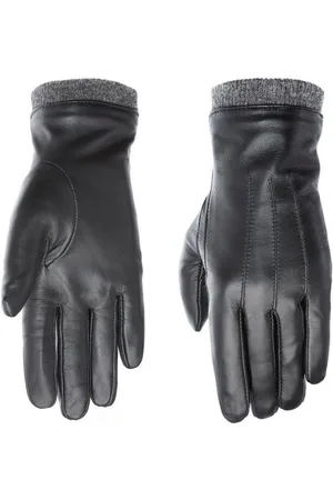 Pearlwood Lederhandschuhe Daisy Touchscreenfähig - mit 10 Fingern bedienbar, Ziernähte