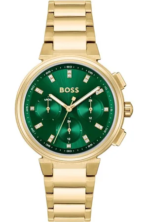 HUGO BOSS Multifunktionsuhr ONE 1502679, Quarzuhr, Damenuhr, Armbanduhr, Glaskristalle, Edelstahlarmband