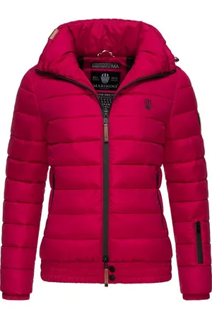 Marikoo Steppjacke Poison stylische Damen Winterjacke mit hohem Kragen