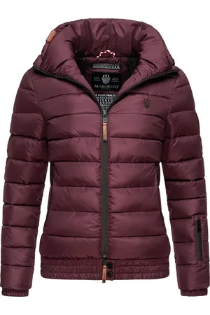 Marikoo Steppjacke Poison stylische Damen Winterjacke mit hohem Kragen
