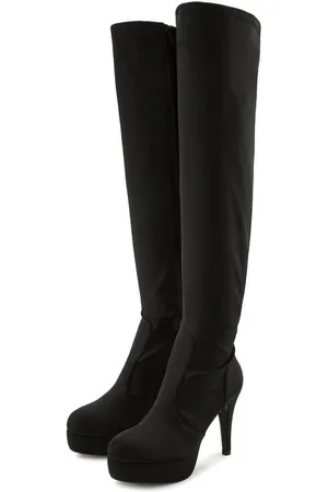 Lascana High-Heel-Stiefellette mit Plateau, Overkneestiefel mit langem Schaft, Slouchy Boots