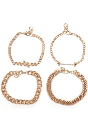 Firetti Armband Set Armketten Schmuckset (Set, 4-tlg), mit Glasstein