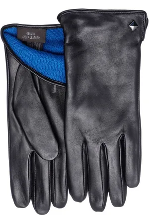 Pearlwood Lederhandschuhe Meg dekorativer Rockstud - elastischer Bund - Seitenschlitz