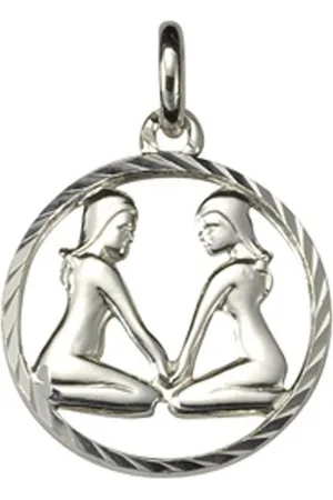 vivance collection Kettenanhänger 925/- Sterling Silber Sternzeichen Zwillinge