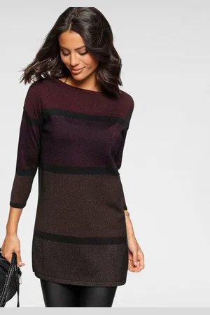 Laura Scott Longpullover mit feinem Glanzeffekt