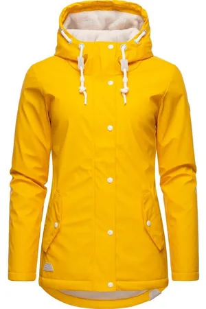 Ragwear Regenjacke Marge warm gefütterter Damen Winter Regenmantel