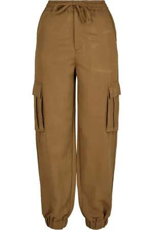 Urban classics Cargohose Damen Ladies Viscose Twill Cargo Pants (1-tlg)