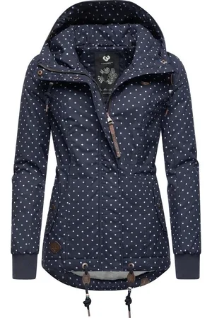 Ragwear Winterjacke Danka Dots Intl. stylische Winter Outdoorjacke mit Kapuze