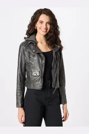 Freaky Nation Lederjacke »Easy Biker-FN« mit abnehmbarer Jersey-Kapuze - Verkäufer: Lederjackenstore