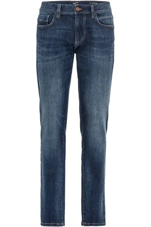 Camel Active Regular-fit-Jeans Regular Fit Jeans aus Baumwolle mit Lederdetail - Verkäufer: Modehaus Heinze
