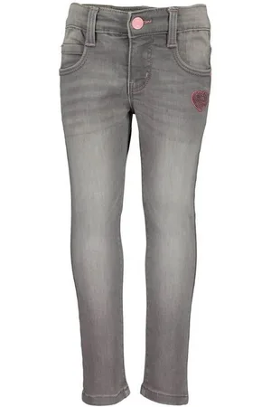 Blue Seven 5-Pocket-Hose Kinder Mädchen Jog-Jeans - Freizeithose Jeanshose mit Herz-Applikation - Verkäufer: tomBrook GmbH