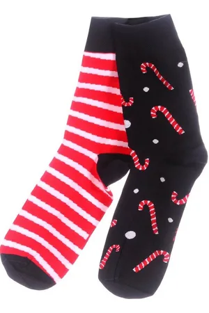 Martinex Freizeitsocken 1 Paar lustige bunte Strümpfe 35 38 39 42 43 46 bunt Weihnachtssocken elastisch, weich, mit Zuckerstangen, gestreift - Verkäufer: A&O Baby-und Kindermoden