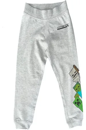 Minecraft Jogginghose Kinder Jogginghose Jungen + Mädchen Hose GRAU 116 - 152 - Verkäufer: coole-fun-t-shirts