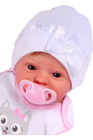 La Bortini Erstlingsmütze Babymütze mit Rüschen und Schleifchen Baby Mütze in elastisch, 32 34 36 38 40 42 44 46 48 50 - Verkäufer: A&O Baby-und Kindermoden