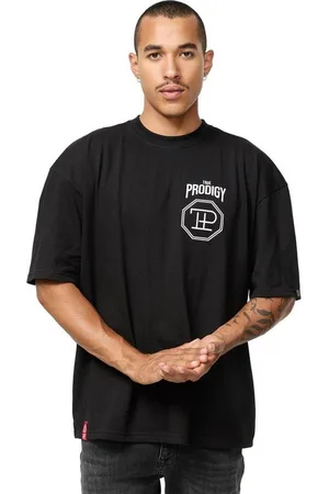 Trueprodigy Oversize-Shirt Jona Logoprint Rundhals dicker Stoff - Verkäufer: