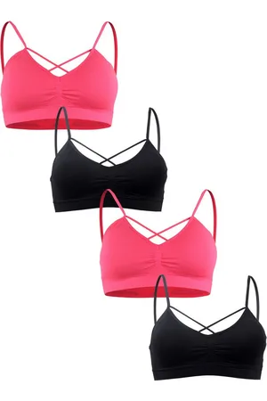 Fabio Farini Sport-BH Sport-BH - Damen nahtlose Sport-Bustier aus atmungsaktiven Material (Packung, 4-tlg) bügellos, mit Spaghettiträgern - Verkäufer: