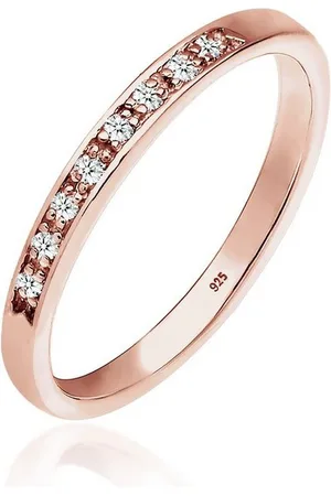 Elli DIAMONDS Verlobungsring Diamant (0.04 ct) Verlobung Beisteckring Silber - Verkäufer: JULIE & GRACE GmbH