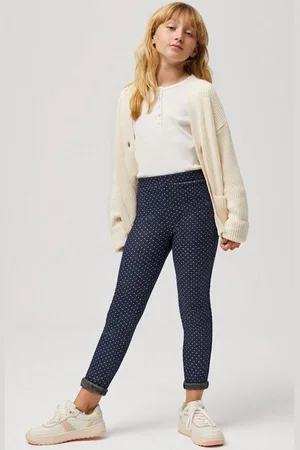 YSABEL MORA Leggings warme Thermo Leggings Punkte navy (1-tlg., kein Set) - Verkäufer: nettibeck