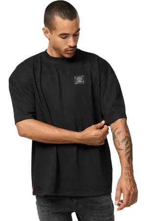 Trueprodigy Oversize-Shirt Maxime Logoprint Rundhals dicker Stoff - Verkäufer: