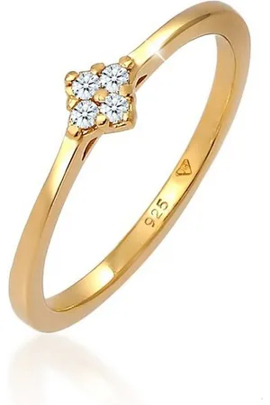 Elli DIAMONDS Verlobungsring Diamant (0.08 ct) Verlobung Klassik 925 Silber - Verkäufer: JULIE & GRACE GmbH