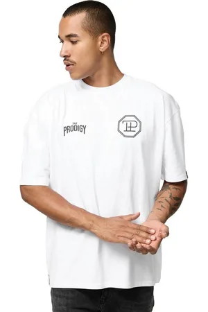 Trueprodigy Oversize-Shirt Robin Logoprint Rundhals dicker Stoff - Verkäufer: