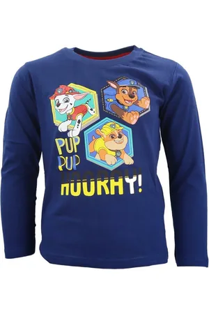 Paw Patrol Langarmshirt Chase Ruble Marshall Jungen Kinder Shirt Gr. 98 bis 128, Baumwolle - Verkäufer: WS-Trend