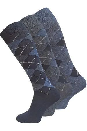 Cotton Prime® Kniestrümpfe 3 Paar, mit Karos (3-Paar) in angenehmer Baumwollqualität Cottonprime