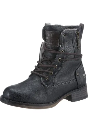 Mustang Winterboots, Schnürboots, Stiefelette, Blockabsatz, mit Reißverschluss