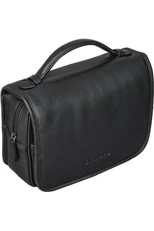 STILORD Kulturbeutel "Arlo" Kulturtasche Leder zum Aufhängen mit Henkel und Ring Unisex - Verkäufer: Leder