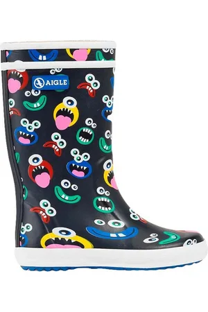 Aigle Lolly Gummistiefel Outdoor Monsters Blau Gummistiefel - Verkäufer: Alex und Elis Kinderschuhe