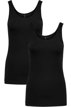ONLY Shirttop Tank Top 2-er Stück Pack Basic Shirt Set ONLLIVE (2-tlg) ONLLIVE LOVE S/L TANK TOP NOOS - Verkäufer: ARIZONAS