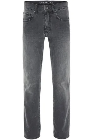 Oklahoma Jeans Straight-Jeans aus hellgrauem Denim (1-tlg) - Verkäufer: Bay City Textilhandels GmbH