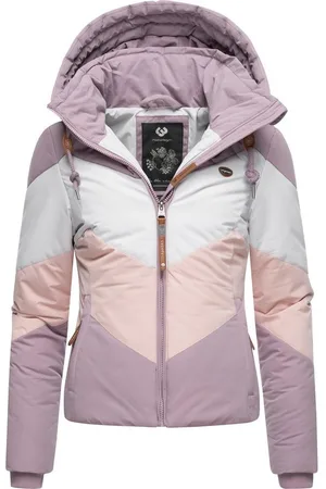 Ragwear Anorak Novva Block stylische Winterjacke mit V-Steppung und Kapuze