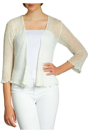 CASPAR Strickjacke STJ022 angenehm leichter Damen Sommer Bolero mit 3/4 Arm - Verkäufer: & SIKORA