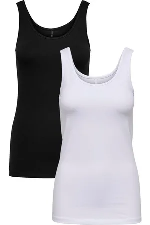 ONLY Shirttop Tank Top 2-er Stück Pack Basic Shirt Set ONLLIVE (2-tlg) ONLLIVE LOVE S/L TANK TOP NOOS - Verkäufer: ARIZONAS