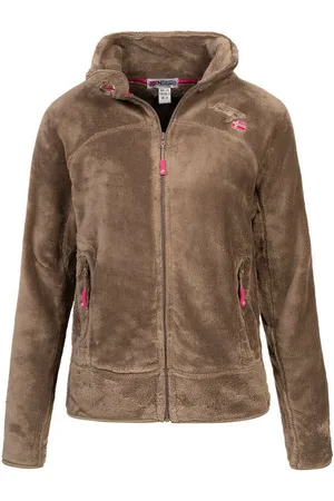 Geographical Norway Fleecejacke Damen Teddy Fleece Jacke Herbst Winter Jacke Sweater Übergangsjacke - Verkäufer: fashion-victim-style
