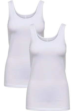 ONLY Shirttop Tank Top 2-er Stück Pack Basic Shirt Set ONLLIVE (2-tlg) ONLLIVE LOVE S/L TANK TOP NOOS - Verkäufer: ARIZONAS