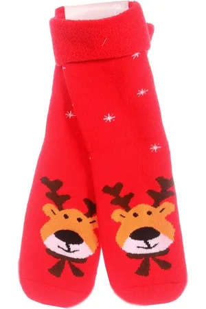 Martinex Thermosocken Socken Weihnachten warme Weihnachtssocken in mit Rentier 39 42 kuschelig weich, warm, aus weichem Frottee-Material - Verkäufer: A&O Baby-und Kindermoden