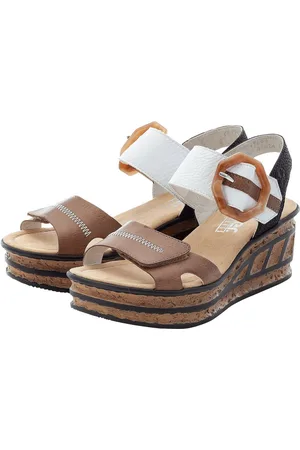 Rieker Sandalette, Sommerschuh, Sandale, Keilabsatz, im modischen Look