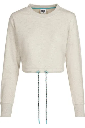 Urban classics Sweatshirt Damen Ladies Oversized Cropped Crewneck (1-tlg)
