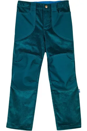 FINKID Outdoorhose Kilpi Deep Teal Kordhose Outdoorhose Funktionshose Kniebesatz 90/100 - Verkäufer: HUCKLEBUCK & FINJA Nordkinder Kindermode