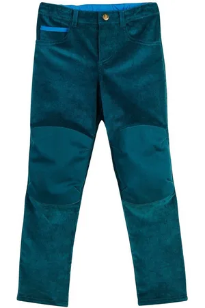 FINKID Outdoorhose Kuusi Cordhose mit Kniebesatz schmal deep teal 90/100 - Verkäufer: HUCKLEBUCK & FINJA Nordkinder Kindermode