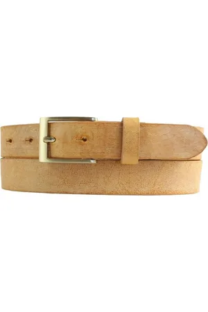 BELTINGER Ledergürtel Herren-Gürtel aus weichem Vollrindleder Vintage-Look 3 cm - Leder-Gürt (1-St) weiches Leder, Gürtelschnalle in Gold, Vintage - Verkäufer: Brazil Lederwaren