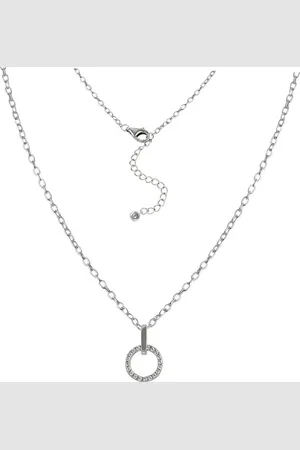 SilberDream Silberkette GSK4901WX Zirkonia Halskette Schmuck (Halskette), Halsketten (Circle) ca. 45cm, 925 Sterling Silber, Farbe: silber - Verkäufer: Fit4Style Silberschmuck - IMPPAC