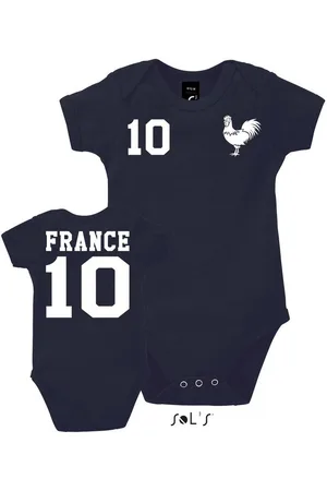 Blondie & Brownie Strampler Kinder Baby Frankreich France Sport Trikot Fußball Weltmeister EM - Verkäufer: Hubihu