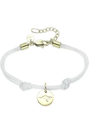 KangaROOS Edelstahlarmband Schmuck Geschenk, Armkette Känguru Anhänger - Nylonband